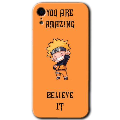 MRCİLETİSİM iPhone XR Kılıf HD Desen Baskılı Arka Kapak + Mat Kobra Cam - Kendine İnan