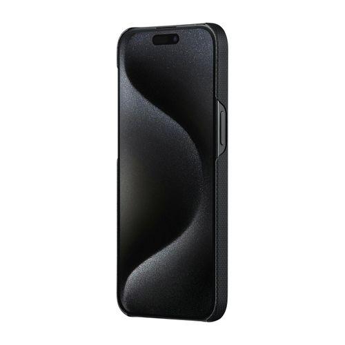 Apple iPhone 15 Pro Max Kılıf M-safe Şarj Özellikli Aramid Fiber Pitaka Tactile Woven Break The Line Kapak