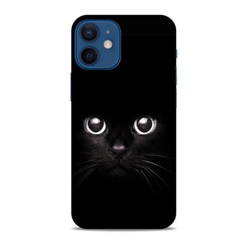 Lopard Apple iPhone 12 Mini Uyumlu Kılıf Kediler (44) Tough Armor Kılıf Kara Kedi