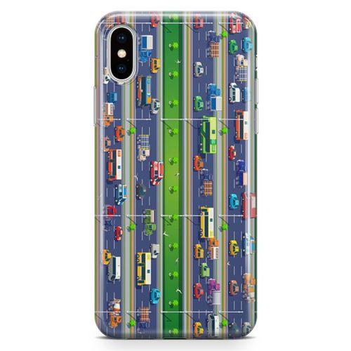 Apple iPhone XS Kılıf Otoyol Arka Kapak Koruma Desenli Full Koruyucu