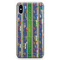 Apple iPhone XS Kılıf Otoyol Arka Kapak Koruma Desenli Full Koruyucu