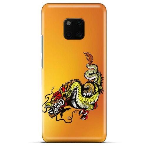 General Mobile GM 20 Pro Kılıf Dragons (28) Arka Kapak Tatoo Sarı Ejderha