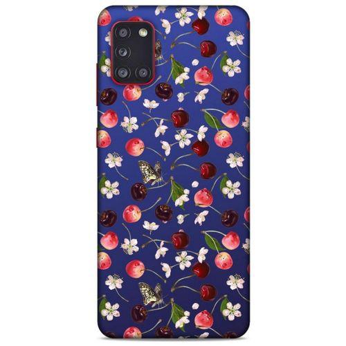 Frutix Kiraz 02 Samsung Galaxy A31 Kılıf Desenli Silikon