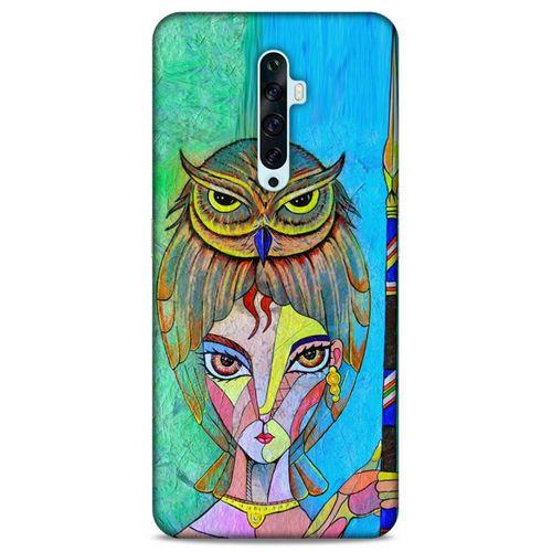 Lopard Oppo Reno 2z Uyumlu Kılıf Sürreal Yüzler ♀ (39) Liquid Crystal Kılıf Baskılı
