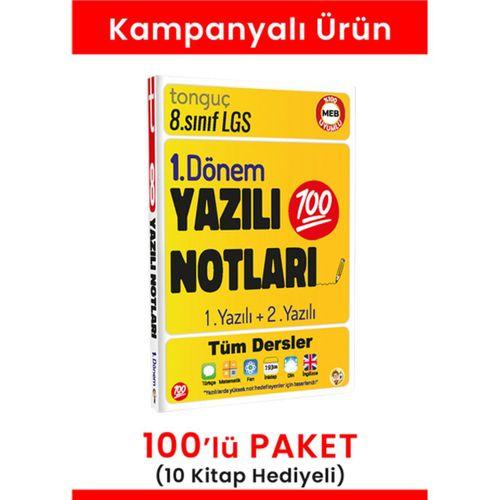 8.Sınıf Yazılı Notları 100'lü Paket (10 Kitap Hediyeli)