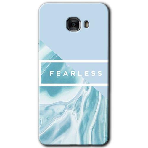 Potkal Hediye Fabrikası Samsung Galaxy C7 Pro Kılıf HD Desen Baskılı Arka Kapak - Fearless