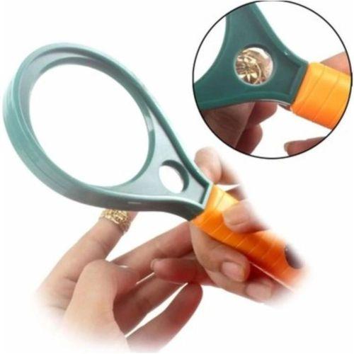 Sepetinegelsin Optik Büyüteç 65MM 6X 4X Pusulalı Turuncu