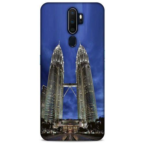 Oppo A9 2020 Kılıf Dünya Mimarisi (20) Koruyucu Kılıf Petronas Kuleleri Malezya