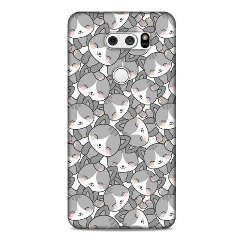 Lopard LG K40S Uyumlu Kılıf Kediler (21) Koruyucu Kapak 1001 Kedi
