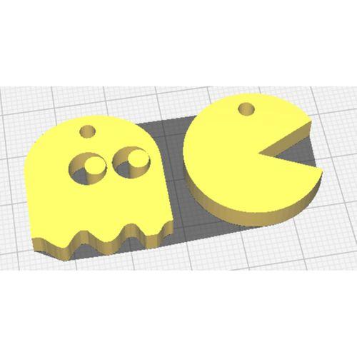 Pacman Küpe – 3D Baskı Takı Aksesuarı (Bu ürün Sadece Plastik parçadır - Almadan Önce Soru Sorabilirsiniz)