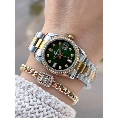 Daniel Klein Çelik Kordonlu 2 Yıl Garantili 3 Atm Suya Dayanıklı Kadın Kol Saati+Bileklik BD.10108.4