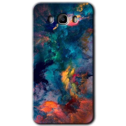 Potkal Hediye Fabrikası Samsung Galaxy J7 2016 Kılıf HD Desen Baskılı Arka Kapak - Color Storm