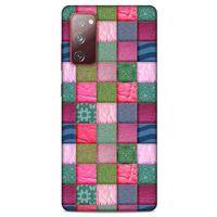 Samsung Galaxy S20 Fe Kılıf Patchwork (35) Fit Design Kılıf Toz Pembe Lacivert