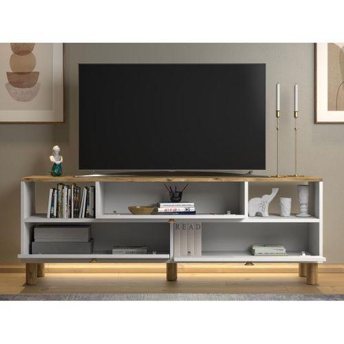 Bohem Mia Ledli Tv Ünitesi - Konsol 3 Kapak 2 Bölme 160 Cm Dolaplı ( 3 Renkli Ledli )