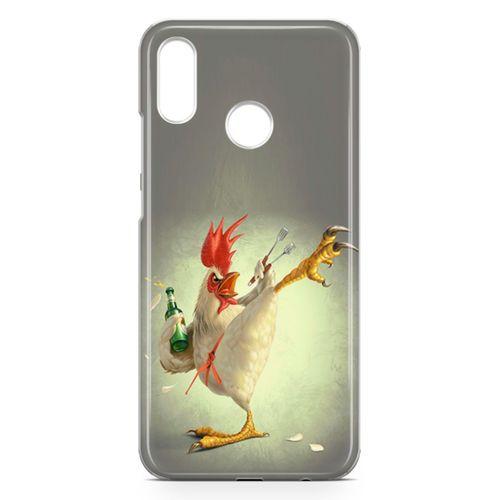Huawei P20 Lite Kılıf Çılgın Tavuk Arka Kapak Koruma Desenli Full Koruyucu