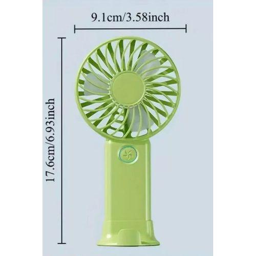 3 Hız Kademeli Şarjlı Sessiz El Vantilatörü Telefon Tutucu Özellikli El Masa Fanı