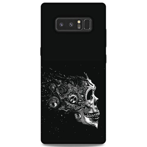 Lopard Samsung Galaxy Note 8 Uyumlu Kılıf Tattoo's (9) Kılıf Beyaz Siyah