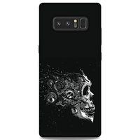 Lopard Samsung Galaxy Note 8 Uyumlu Kılıf Tattoo's (9) Kılıf Beyaz Siyah