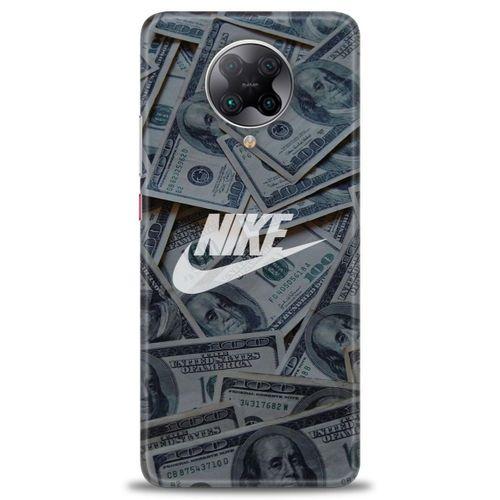 Xiaomi Redmi K30 Pro Kılıf HD Baskılı Kılıf - Nike Dolar + Tam Ekran Koruyucu