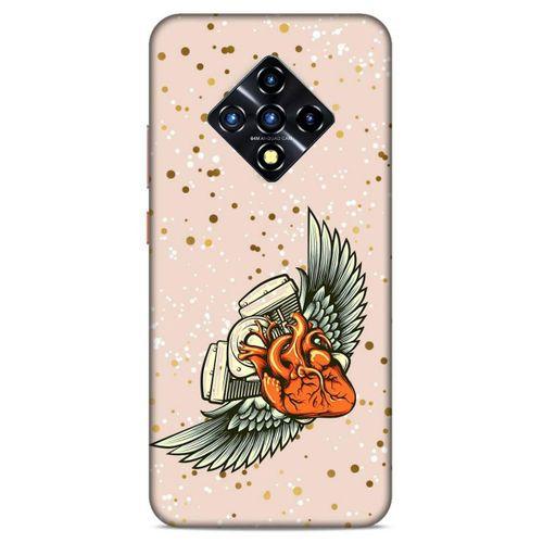 Lopard İnfinix Zero 8 Uyumlu Kılıf Tattoo's (27) Tasarımlı Kılıf Kalp Dövmesi