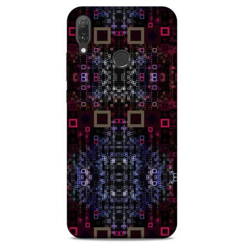 Lopard Huawei Y9 2019 Uyumlu Kılıf PiXel (18) Telefon Kılıfları Siyah Kırmızı