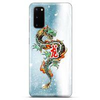 Xiaomi Poco M3 Kılıf Dragons (29) Arka Koruma Kılıfı Tatoo Mavi Ejderha