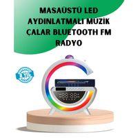 Aux Tf Kart Fm Destekli Dijital Saatli Kablosuz Şarjlı Hoparlör