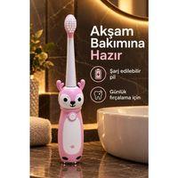 Şarjlı Diş Fırçası Pembe Gövdeli Yedek Başlıklı