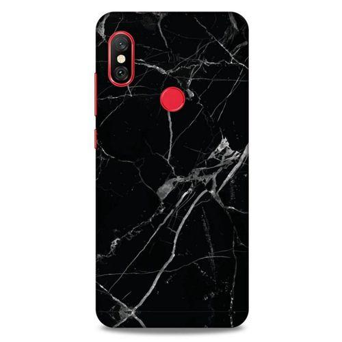 Mermer Desenli (17) Tema Tasarım Kılıf Siyah Xiaomi Mi A2 Lite Kılıf