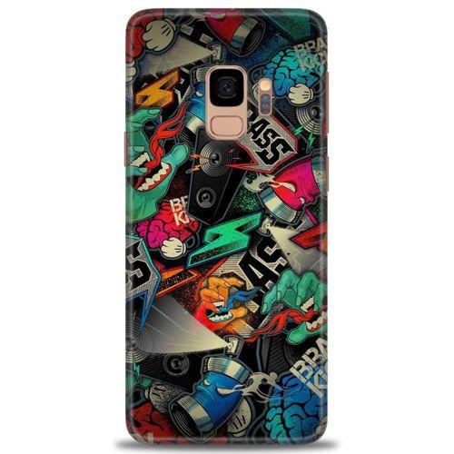 Samsung Galaxy S9 Kılıf HD Baskılı Kılıf - Bass + Tam Ekran Koruyucu
