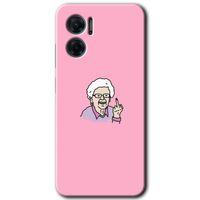 Potkal Hediye Fabrikası Xiaomi Redmi Note 11E HD Baskılı Kılıf + 9D Tam Ekran Koruyucu - Bad Grandmother