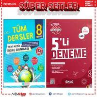 Evrensel İletişim 8.Sınıf Tüm Dersler Yeni Nesil Soru Bankası ve Ünlü 5 li deneme Seti 2 Kitap
