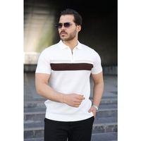 Erkek Örgü Desenli Renkli Kısa Kollu Triko Tişört