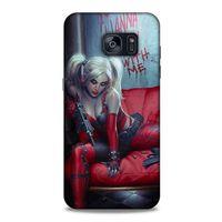 Samsung Galaxy S7 Edge Uyumlu Kılıf Harley Quinn (22) Tam Koruma Kılıfı Kırmızımsı kahverengi