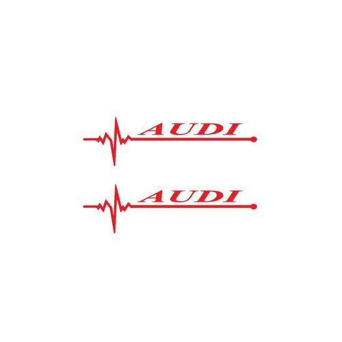 Nabız Ritm Oto Cam Sticker Audı 30 X 8 CM