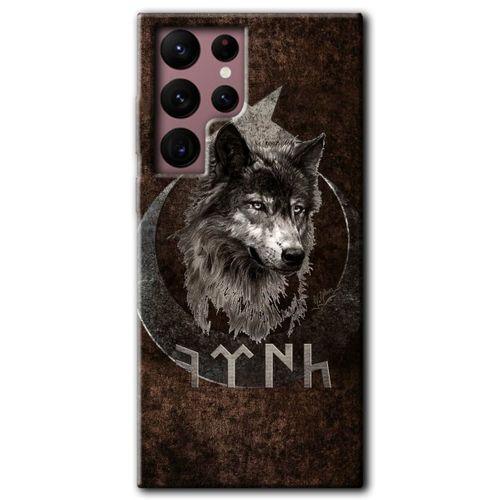 Galaxy S22 Ultra Kılıf HD Desen Baskılı Arka Kapak - Bozkurt Göktürk