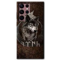 Galaxy S22 Ultra Kılıf HD Desen Baskılı Arka Kapak - Bozkurt Göktürk