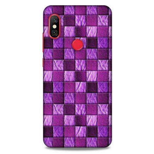 Xiaomi Mi A2 Lite Kılıf Patchwork (5) Koruma Kabı Fuşya