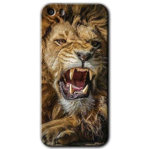 iPhone 5 HD Baskılı Kılıf + 9D Tam Ekran Koruyucu - Lion King