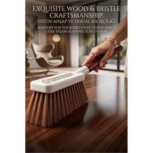 Shari Serisi Masif Ahşap Saplı Bristol Kıllı Lüks Profesyonel Temizlik Fırçası 722948