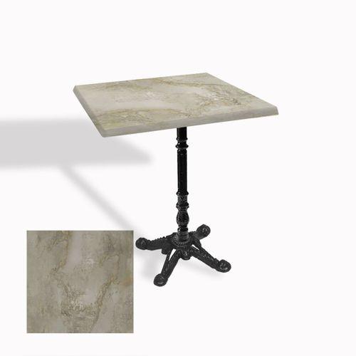 Dockers Çipa 1004 Döküm Ayak Kare Masa 70X70 cm - (Werzalit, Wermodin ve Allzalit Tabla) - Irony