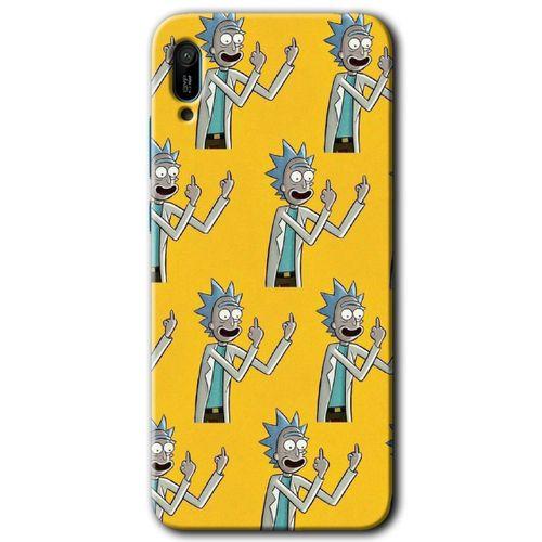 Huawei Y6 2019 Kılıf HD Desen Baskılı Arka Kapak - Rick Felsefesi