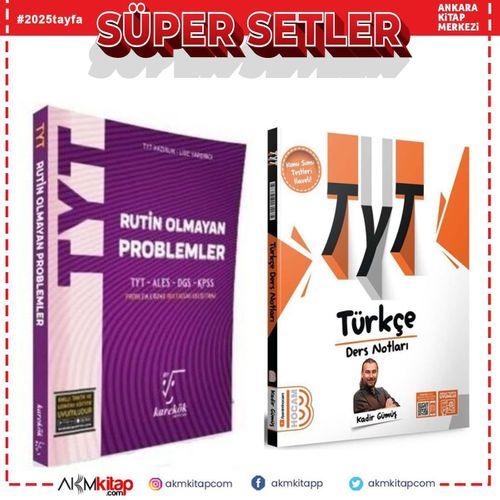 Benim Hocam TYT Türkçe Video Ders Notları ve Karekök Rutin Olmayan Problemler Soru Bankası 2 Kitap Set