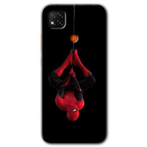 Xiaomi Redmi 9c Kılıf HD Desen Baskılı Arka Kapak + Temperli Cam - Örümcek Adam