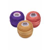 3 Adet Kaplan Etamin Ve Kanaviçe İpi 8 No Kod/Renk: 495 - 350 - 783 - Ryl