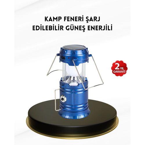 Solar Kamp Lambası Kızak Sistemli Şarjlı Taşınabilir Doğa Yürüyüşü Işığı