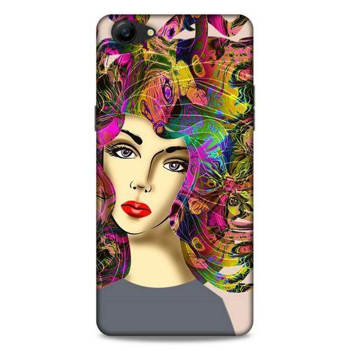 Lopard Oppo A79 Uyumlu Kılıf Sürreal Yüzler ♀ (40) Fit Silikon Kılıf Desenli