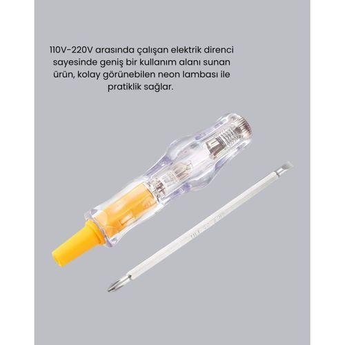 110-220v Elektrik Test Kalemi Korozyona Dayanıklı Nikel Kaplamalı