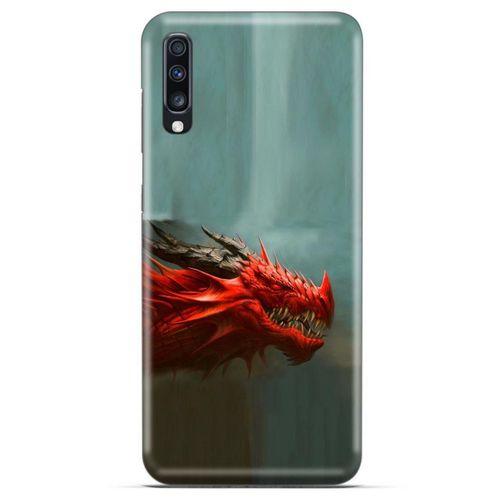 General Mobile GM 20 Kılıf Dragons (17) Tasarım Kılıf Siyah Boynuzlu Ejderha