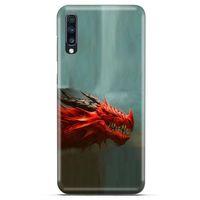 General Mobile GM 20 Kılıf Dragons (17) Tasarım Kılıf Siyah Boynuzlu Ejderha